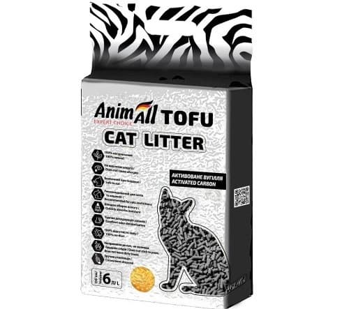 Соєвий наповнювач AnimAll Tofu Carbon з активованим вугіллям, 6 л (2,6 кг)