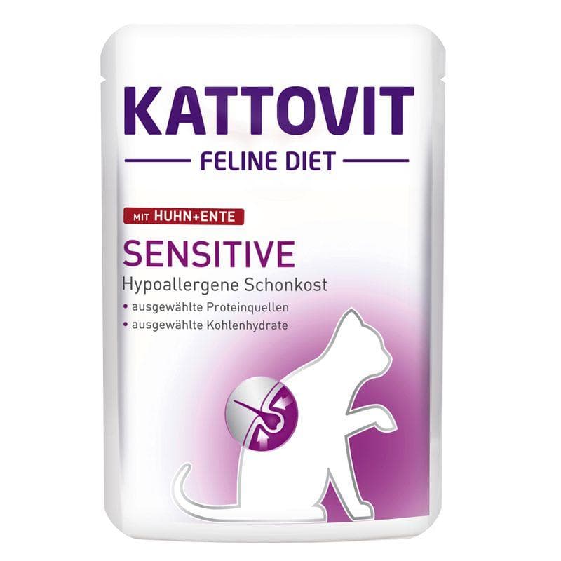 Пауч Kattovit Sensitive курка та качка