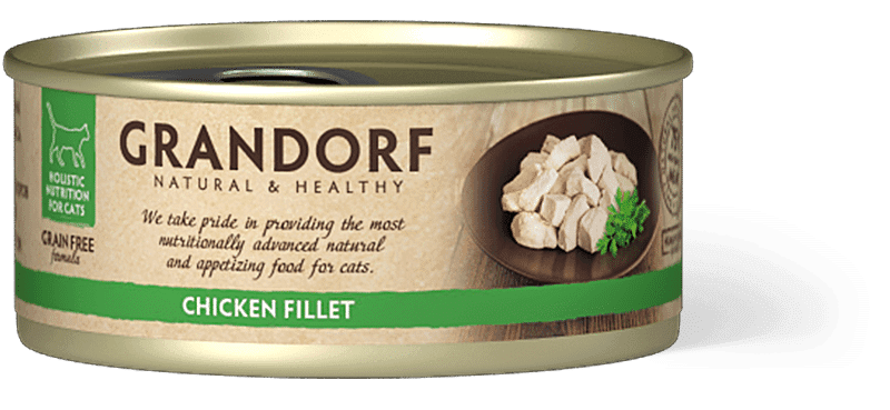 Консервований корм Grandorf Chicken Breast з курячою грудкою для котів