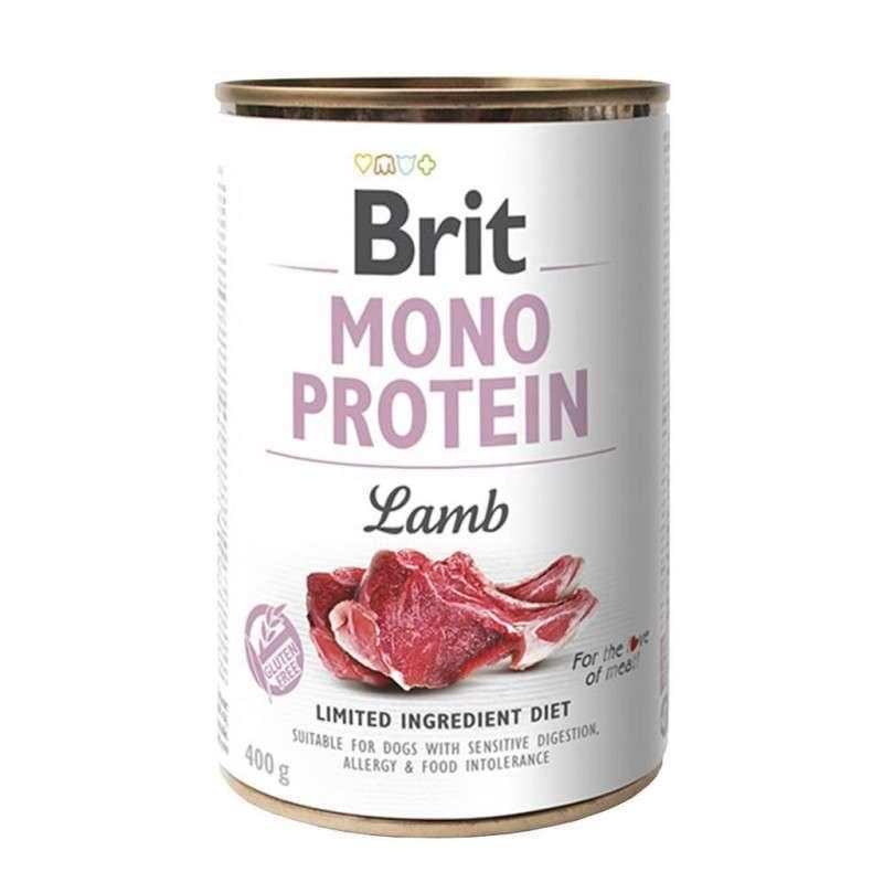 Вологий корм Brit Mono Protein Lamb консерва з ягням для собак