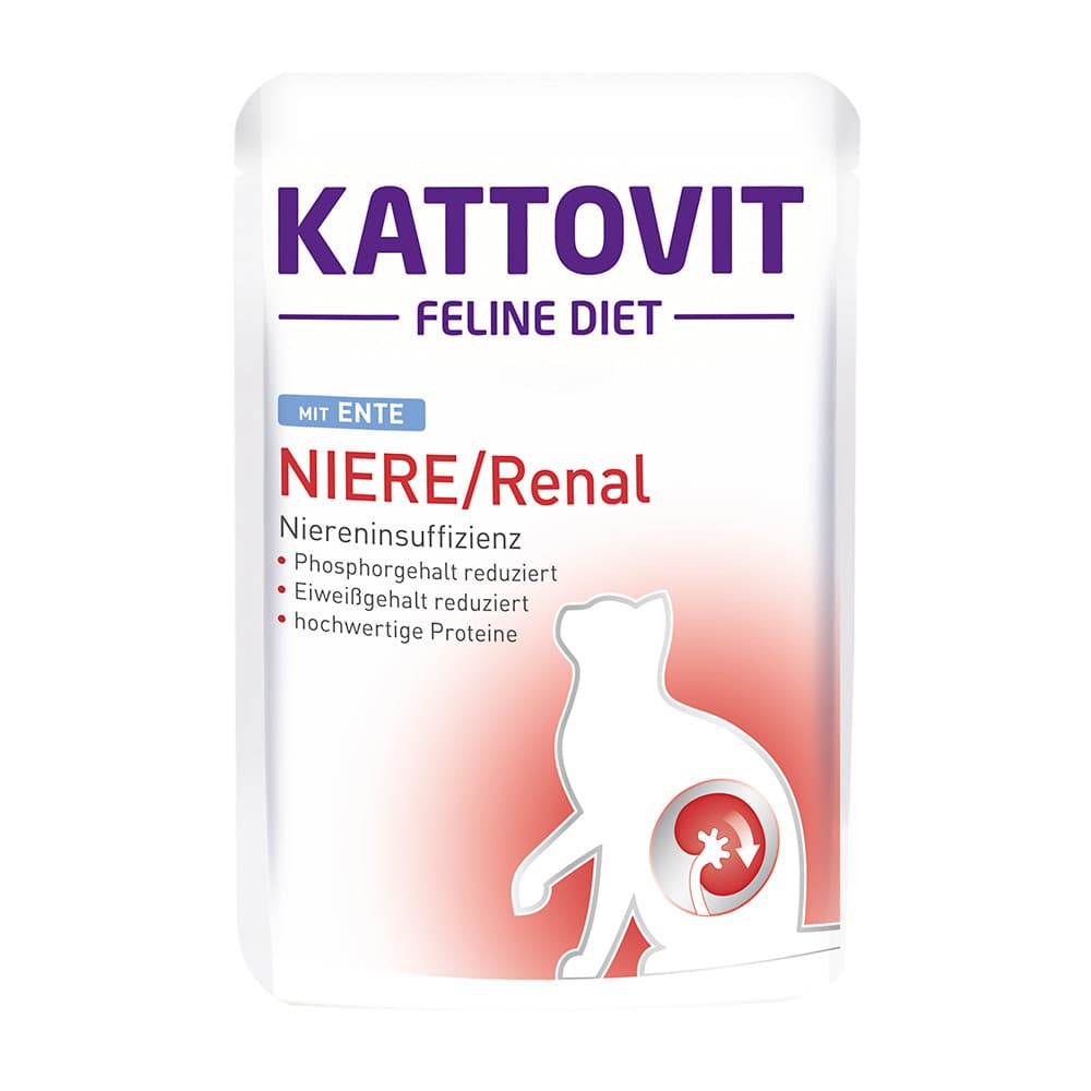 Вологий корм Kattovit Renal качка для котів