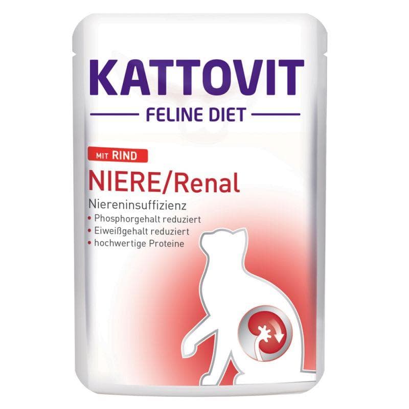 Вологий корм Kattovit Renal яловичина для котів