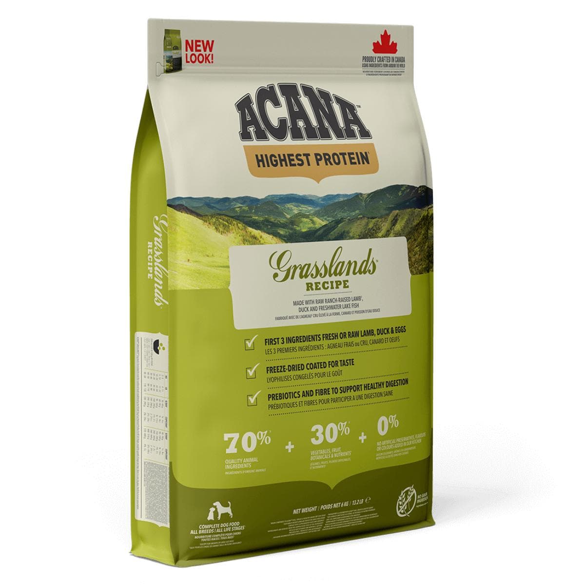Сухий корм Acana Grasslands Recipe Dog гіпоаллергенний для собак всіх порід і стадій життя