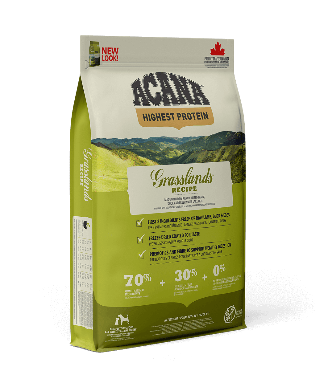 Сухий корм Acana Grasslands Recipe Dog гіпоаллергенний для собак всіх порід і стадій життя