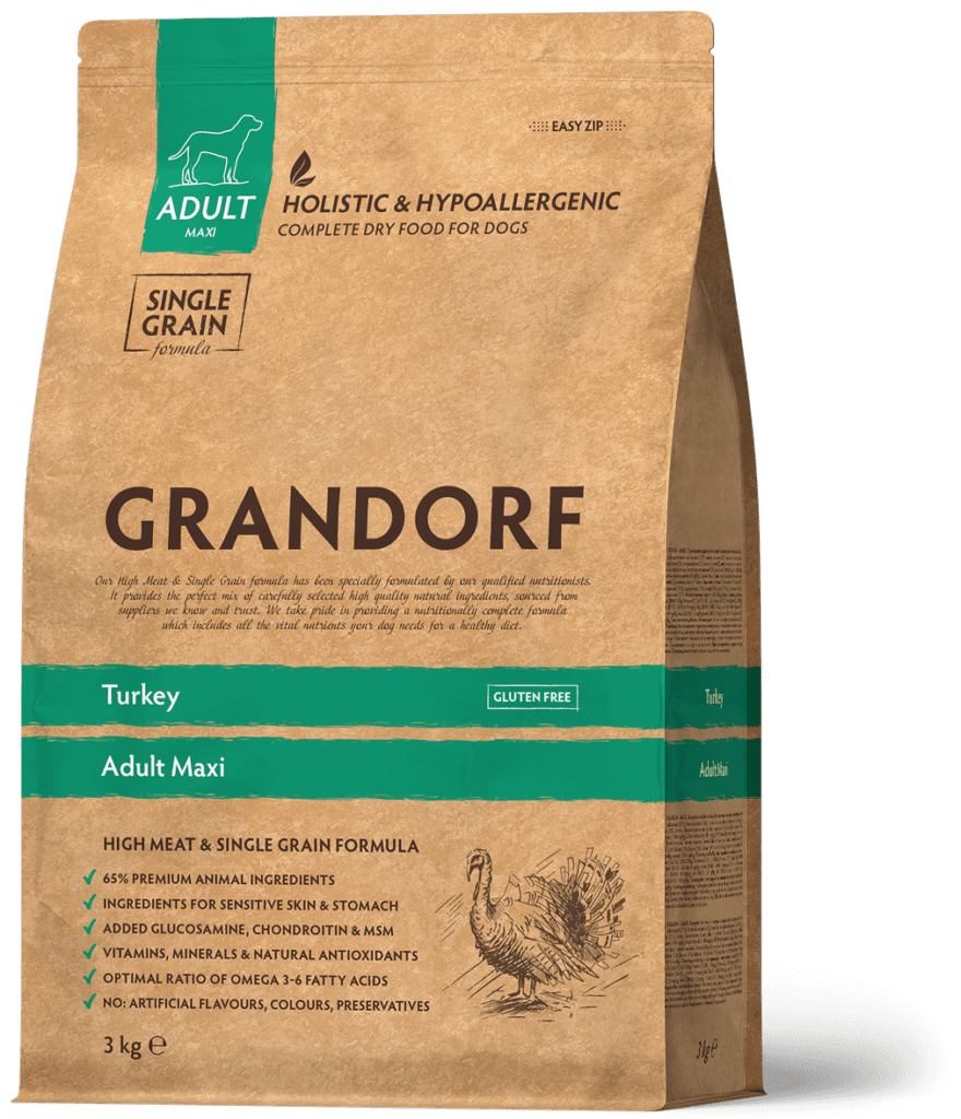 Сухий корм Grandorf Turkey Adult Maxi з індичкой для собак великих порід