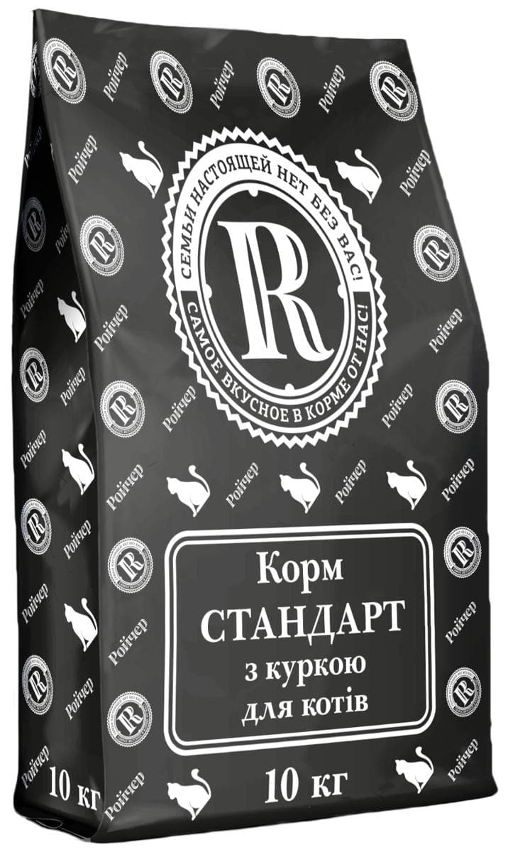 Сухий корм Ройчер Стандарт з куркою для котів
