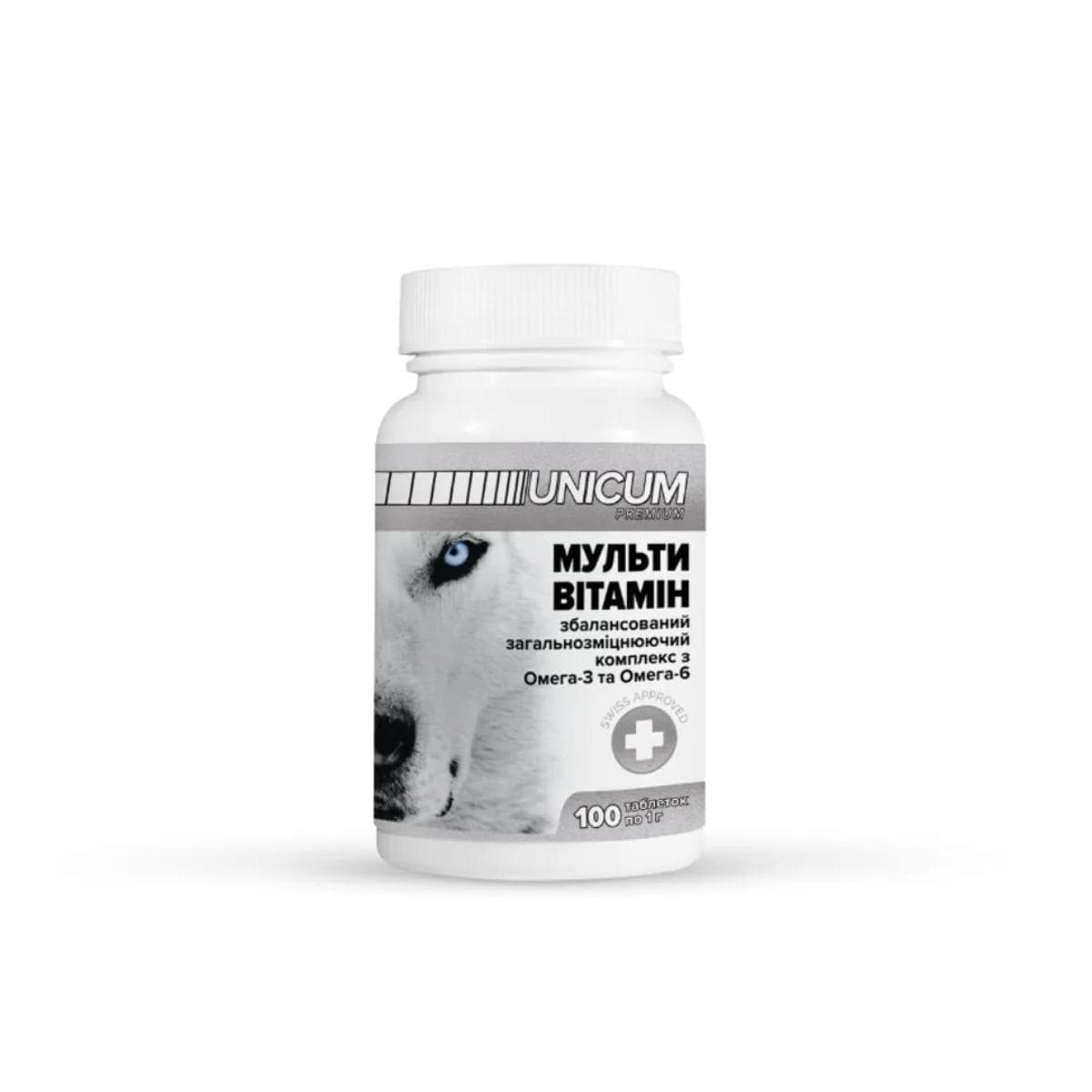 Вітаміни UNICUM PREMIUM мультивітамін для собак, 100 таблеток