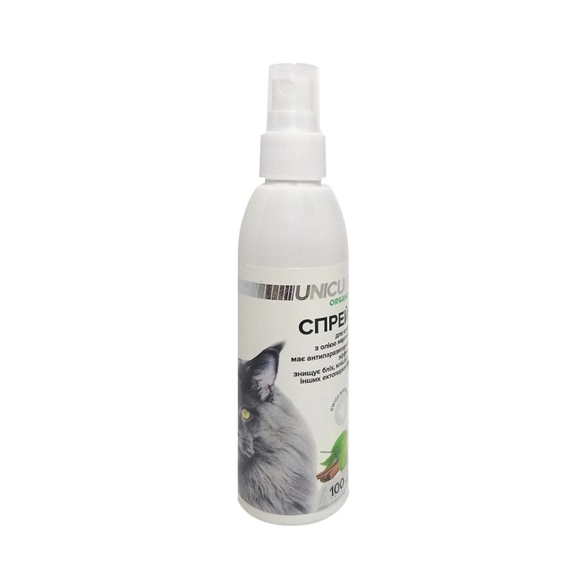 Спрей UNICUM organic від паразитів для котів