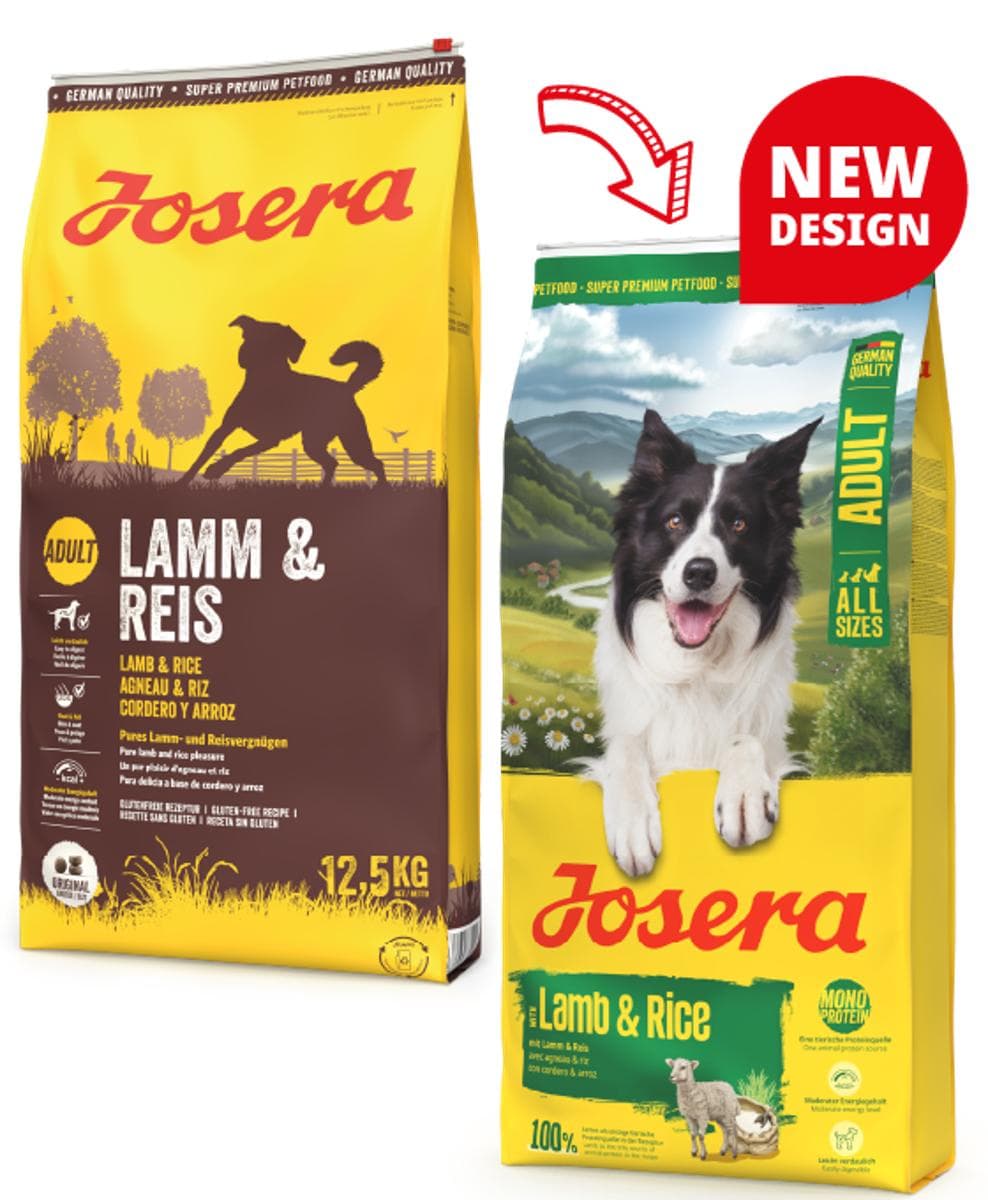 Сухий корм Josera Lamb and Rice з ягням та рисом для всіх дорослих собак