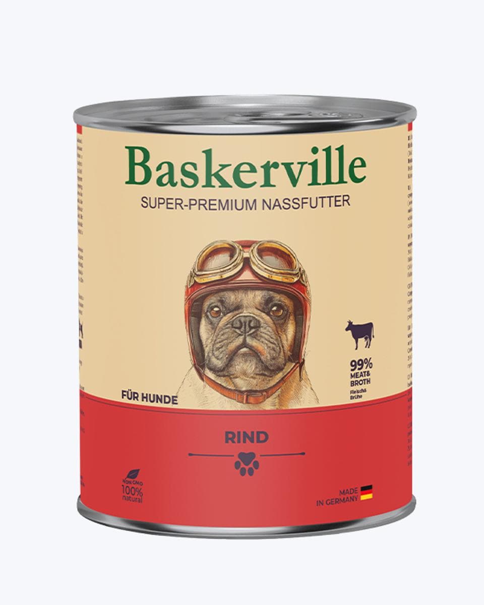 Вологий корм Baskerville Super Premium з яловичиною для собак