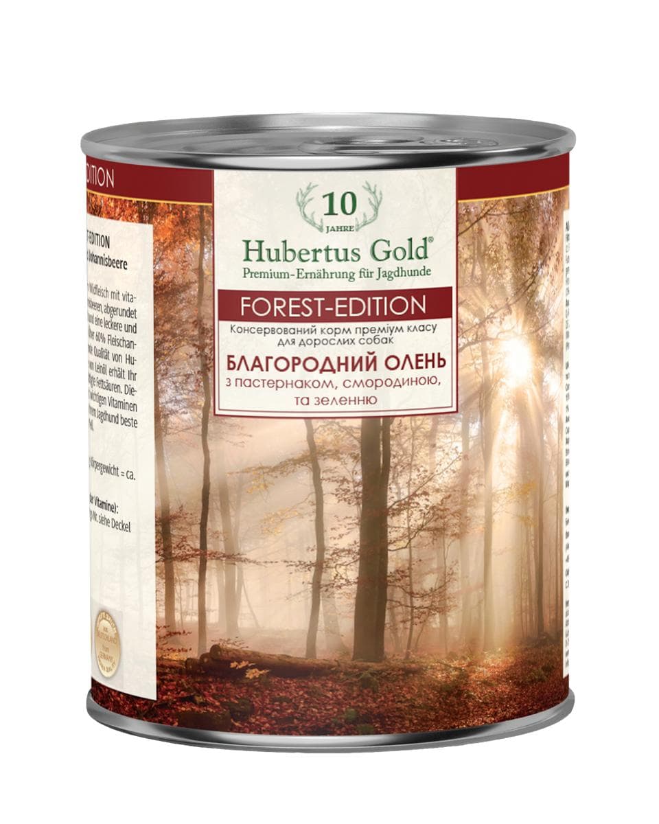 Вологий корм Hubertus Gold Premium благородний олень для собак