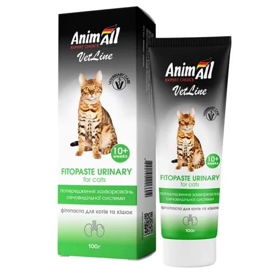 Фітопаста AnimAll VetLine Урінарі для сечовидільної системи котів