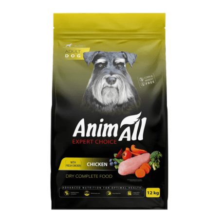 Сухий корм AnimAll Супер Преміум з куркою для дорослих собак