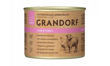 Вологий корм Grandorf Lamb & Turkey Wet ягня з індичкою для цуценят, 200 г 2169 фото
