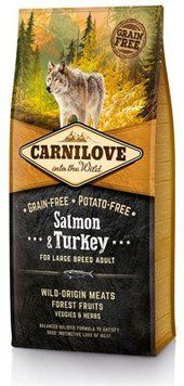 Сухий корм Carnilove Adult Large Breed Salmon & Turkey беззерновий з лососем та індичкою для дорослих собак великих порід, 12 кг 2068 фото