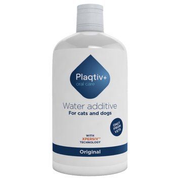 Добавка Plaqtiv+ Water additive для боротьби із зубним нальотом у котів та собак, 500 мл 2434 фото