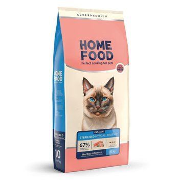 Сухий корм Home Food гіпоалергенний "Морський коктейль" для котів, 10 кг 2487 фото