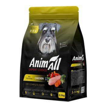 Сухой корм AnimAll Супер Премиум с курицей для взрослых собак, 2,5 кг 3004 фото