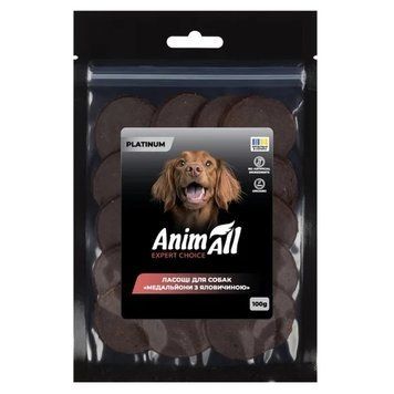 Лакомство AnimAll PLATINUM Organic медальоны с говядиной для собак, 100 г 3138 фото