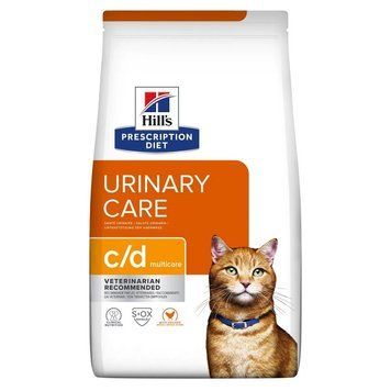 Сухой корм Hill's c/d Urinary Care Multicare с курицей лечебный при мочекаменной болезни для котов, 1,5 кг 2623 фото