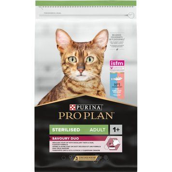 Сухой корм Purina Pro Plan Sterilised Savoury Duo Cod с треской и форелью для стерилизованных кошек, 10 кг 2032 фото