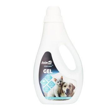 Засіб гель AnimAll Clean Home для прання речей котів та собак, 1 л 3219 фото