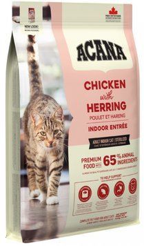 Сухой корм Acana Indoor Entree Cat для стерилизованных кошек и кастрированных кошек, 4,5 кг 1238 фото