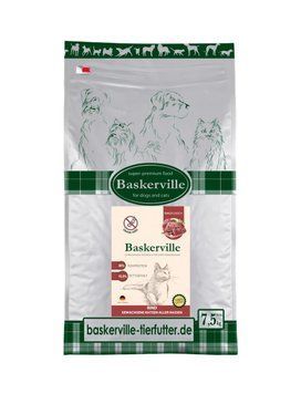 Сухой корм Baskerville Super Premium беззерновой с говядиной для кошек, 7,5 кг 2896 фото
