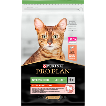 Сухой корм Purina Pro Plan Sterilised Salmon с лососем для стерилизованных кошек, 10 кг 2034 фото