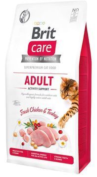 Сухой корм Brit Care Grain-Free Adult Activity Support Chicken & Turkey с птицей для активных кошек, 7 кг 2112 фото
