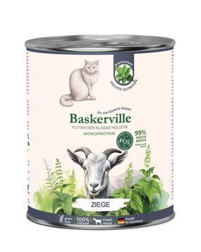 Вологий корм Baskerville Monoprotein холістик коза для стерилізованих котів, 800 г 2858 фото