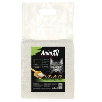 Рослинний наповнювач AnimAll Cassava Classic без аромату, 6 л (2,6 кг) 3318 фото