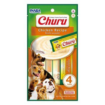 Сливочный мусс в стиках з курицей INABA Churu Puree - Chicken Recipe для собак 2271 фото