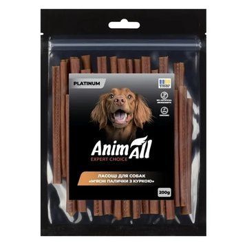 Лакомство AnimAll PLATINUM Organic мясные палочки с курицей для собак, 200 г 3143 фото