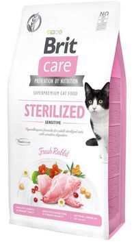 Сухой корм Brit Care Cat Grain-Free Sterilized Rabbit беззерновой для пищеварения с кроликом для кошек, 7 кг 2108 фото