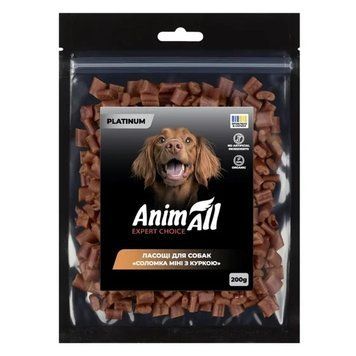Лакомство AnimAll PLATINUM Organic мини соломка с курицей для собак, 200 г 3146 фото