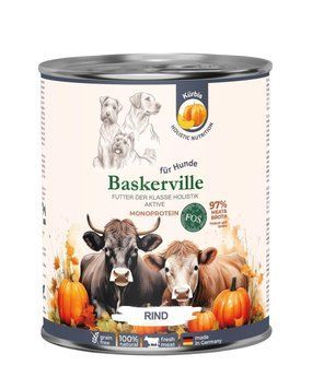 Влажный корм Baskerville Monoprotein холистик с говядиной для активных собак, 800 г 2885 фото