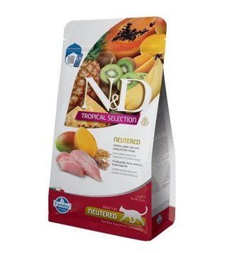 Сухий корм Farmina N&D TROPICAL SELECTION CHICKEN NEUTERED ADULT з куркою та тропічними фруктами для стерилізованих котів, 10 кг 3240 фото