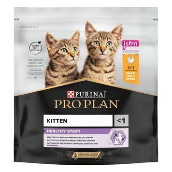 Сухой корм Purina Pro Plan Kitten Healthy Start Chicken с курицей для котят, 400 г 2501 фото