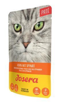 Паштет Josera беззерновий з куркою та шпинатом для котів, 85 г 3307 фото