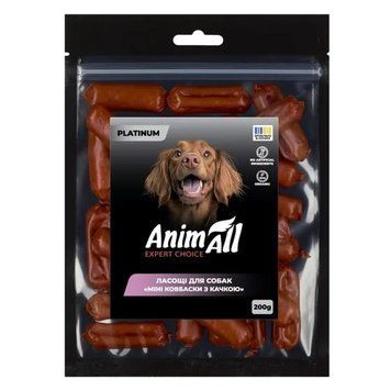 Лакомство AnimAll PLATINUM Organic мини колбаски с уткой для собак, 200 г 3151 фото