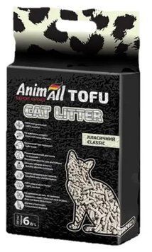 Соєвий наповнювач AnimAll Tofu Classic без аромату для котів, 6 л (2,6 кг) 1497 фото