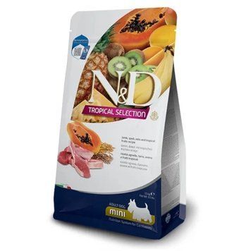 Сухой корм Farmina N&D TROPICAL SELECTION LAMB ADULT MINI с ягненком и тропическими фруктами для мелких пород собак, 1,5 кг 3103 фото