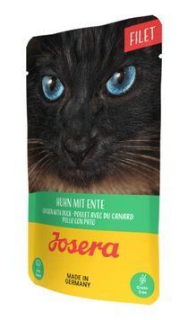 Філе Josera у бульйоні курка та качині сердечка для котів, 70 г 3310 фото