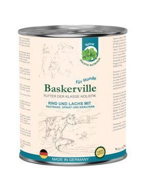 Влажный корм Baskerville Холистик с говядиной и лососем для собак, 800 г 2888 фото