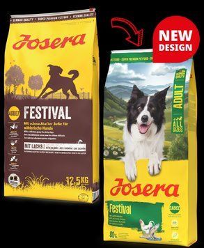 Сухий корм Josera Festival із птицею та лососем для дорослих вибагливих собак, 12,5 кг 2152 фото