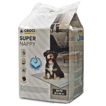 Пелюшки Croci Super Nappy одноразові для собак 60 х 60 см, 50 шт 2134 фото