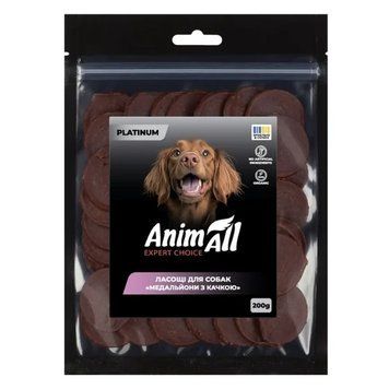 Лакомство AnimAll PLATINUM Organic медальоны с уткой для собак, 200 г 3157 фото