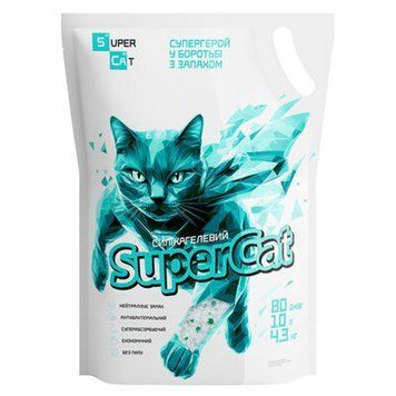 Наповнювач силікагелевий SuperCat для котів, 4,3 кг / 10 л 3350 фото