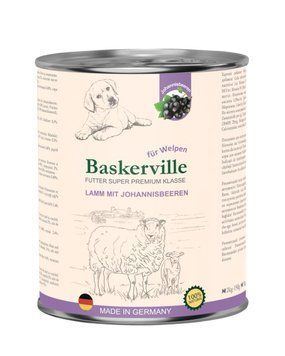 Влажный корм Baskerville Super Premium с ягненком и черной смородиной для щенков, 800 г 2892 фото